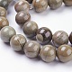 Natürliche Silberblatt Jaspis Perlen Stränge X-G-F520-45-8mm-3