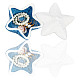 Assiettes à bijoux en céramique étoile de mer gomakerer AJEW-GO0001-32-1