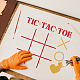 FINGERINSPIRE Tic Tac Toe Board Stencil DIY Family XOXO Game Home Decor Gift 30x30cm Stencil Template Large Reusable Mylar Template Arts and Crafts Scrapbooking for Airbrush Painting Drawing DIY-WH0172-563-5