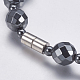 Non-magnetic Synthetic Hematite Beaded Necklaces NJEW-K096-12C-3