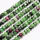 Dyed Natural Ruby in Zoisite Rondelle Bead Strands G-N0082-F5x4mm-04-1