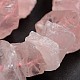 Nuggets Natural Rose Quartz Gemstone Bead Strands G-J332-E04-1
