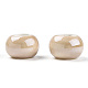 Perles en porcelaine manuelles PORC-Q219-13x9-F13-2