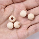 Unvollendete europäische Perlen aus Naturholz WOOD-Q041-04E-4