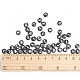 Perles de lettre de trou horizontal acrylique X-OACR-E001-17-4