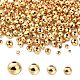 500Pcs 4 Styles Brass Round Spacer Beads KK-CJ0001-79-3