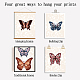 Superdant Schmetterlings-Wandkunstdrucke AJEW-WH0376-006-7