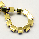 Golden Tone Iron Acrylic Claw Chains CHC-R007C-08-3