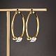 Модные и элегантные серьги-кольца из нержавеющей стали 201 WO5064-2