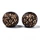 Painted Natural Wood Beads X-WOOD-T021-53A-02-3