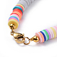 Eco-Friendly Handmade Polymer Clay Heishi Beads Bracelets BJEW-JB04480-05-3