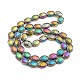 Electroplate Glass Beads Strands EGLA-G037-13A-FP03-2