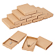 Boîtes à tiroirs en carton pliantes rectangulaires CON-WH0094-15B-1