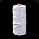コットン糸  DIYの工芸品について  ギフトラッピングとジュエリー作り  ホワイト  3mm  約109.36ヤード（100m）/ロール OCOR-F014-01S-4