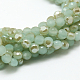 Electroplate Glass Beads Strands EGLA-D019-38-1
