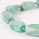 Brins de perles de pépites d'amazonite de pierres précieuses naturelles G-E218-09-1