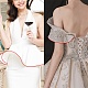 Пластиковый обшивочный шитьё свадебное платье ткань DIY-WH0162-09-4