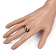 Немагнитные синтетический гематит палец кольца RJEW-J005-03-4