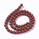 Chapelets de perles en jaspe rouge naturel X-G-F348-01-6mm-A-3
