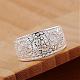 Vintage Elegant Fashion Style Brass Hollow Out Metal Rings RJEW-EE0002-006P-D-6