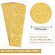 Adesivi autoadesivi in lamina d'oro in rilievo DIY-WH0211-218-2