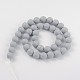 Faceted Round Shell Pearl Bead Strands BSHE-J012-6mm-02-2
