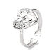 Corazón con estrella 304 fornituras de anillo de brazalete de acero inoxidable STAS-P334-03P-1