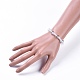 Transparent Acrylic Imitated Pearl  Stretch Kids Bracelets BJEW-JB04575-01-3