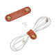 Gorgecraft 20 pcs sangles de câble en cuir attaches de câble organisateurs de câbles gestion de cordon pour câble USB fils de casque FIND-GF0001-05-3
