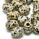 Natural Dalmatian Jasper Beads X-G-T093-20-1