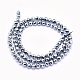 Brins de perles de pierre terahertz G-O166-14-4mm-2