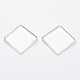 20MM Square Transparent Clear Glass Cabochons Cameo Settings X-GGLA-S013-20x20mm-1-2