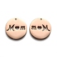 Placage ionique (ip) fête des mères 304 pendentifs en acier inoxydable STAS-F261-05RG-2