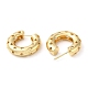 Rack Plating Brass Round with Heart Stud Earrings EJEW-E290-01G-2