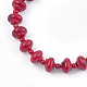 Synthetic Coral Beaded Bracelets BJEW-S134-108-2