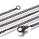 304 Stainless Steel Curb Chain Necklaces NJEW-L162-01A-B-1
