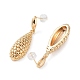 Brass Teardrop Dangle Stud Earrings EJEW-A025-02G-2