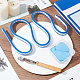 OLYCRAFT 99cm Flexible Curve Ruler Flex Design Ruler with Sewing Tracing Wheel and 5Pcs Tailor Chalk Pens Sewing Curve Ruler for Engineering Drawing TOOL-OC0001-57-5
