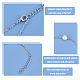 Unicraftale 4 pz 2 colori acrilico perla perline bracciali impostati per le donne della ragazza BJEW-UN0001-21-4