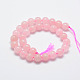Chapelets de perles en quartz rose naturel X-G-G664-01-2