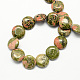 Natural Unakite Stone Beads Strands G-S110-07-2