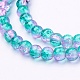 Crackle Glass Beads Strands X-CCG-Q002-4mm-06-4