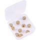 NBEADS 1 Box of 10 Pcs 10mm Crystal Cubic Zirconia Pave Micro Setting Round Beads Pave Disco Ball Spacer Beads Brass Bracelet Connector Charms for Jewelry Making ZIRC-NB0001-01G-2