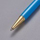 創造的な空のチューブボールペン  内側に黒のインクペンを詰め替えます  DIYキラキラエポキシ樹脂クリスタルボールペンハーバリウムペン作り用  ゴールドカラー  ディープスカイブルー  140x10mm AJEW-L076-A27-2