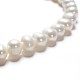 Fili di perle di perle d'acqua dolce coltivate naturali PEAR-D187-17-5