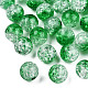 Perles en acrylique transparentes craquelées CACR-N002-23B-2
