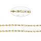 Handgefertigte Perlenkette aus Messing CHC-G011-08P-01-1