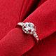 Exquisite Engagement Rings Brass Czech Rhinestone Finger Rings for Women RJEW-BB02132-6B-4