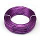 丸アルミ線  柔軟なクラフトワイヤー  ビーズジュエリー人形クラフト作り用  暗紫色  20ゲージ  0.8mm  300m / 500g（984.2フィート/ 500g） AW-S001-0.8mm-11