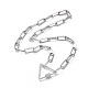 304 Stainless Steel Paperclip Chain/Cable Chain Necklaces NJEW-JN02702-01-1